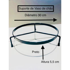 1 Suporte para Vasos de Plantas de chão ferro chato 30 cm diâmetro .