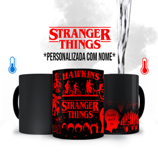 Caneca Mágica Stranger Things Personalizado com Nome em Oferta na Shopee