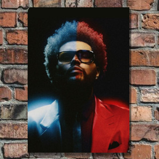 The Weeknd - Placa Decorativa MDF 3mm - 14X20cm - Quadro Decorativo Sem Moldura - Decoração