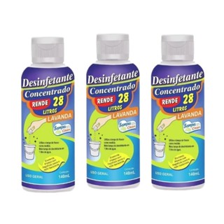 Desinfetante Concentrado Lavanda - Sampa Clean. Rende 28 Litros. Desinfeta e Perfuma