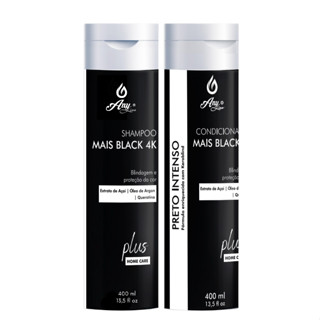 Kit Matizador Cabelo Preto Mais Black - Shampoo + Condicionador