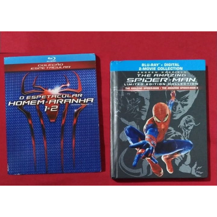 Blu-ray Bluray Digibook Espetacular Homem Aranha (3 Discos) + Filmes 1 e 2 (3D, com Luva)