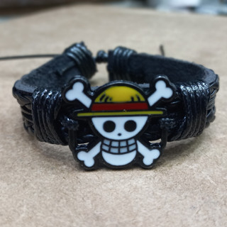 Pulseira de Couro do One Piece