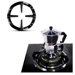Redutor de grelha Base de cafeteira italiana para boca de fogão e cooktop preta e inox em Oferta na Shopee