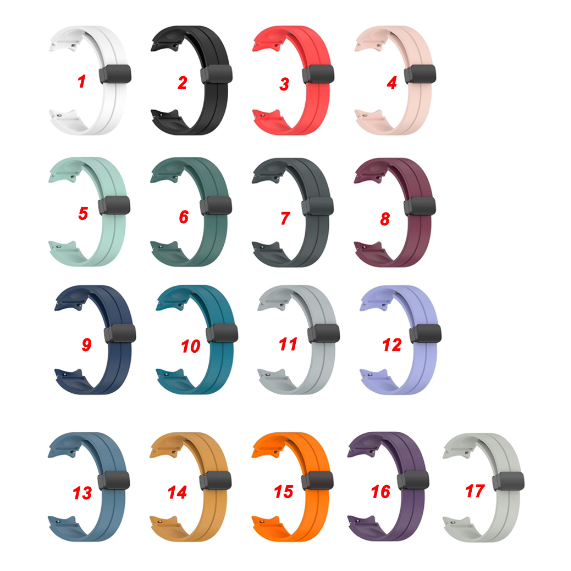 Pulseira De Silicone Magnética Para Relógio Samsung Galaxy 5 watch4/5/6 44mm/40mm/45mm/43mm47mm/