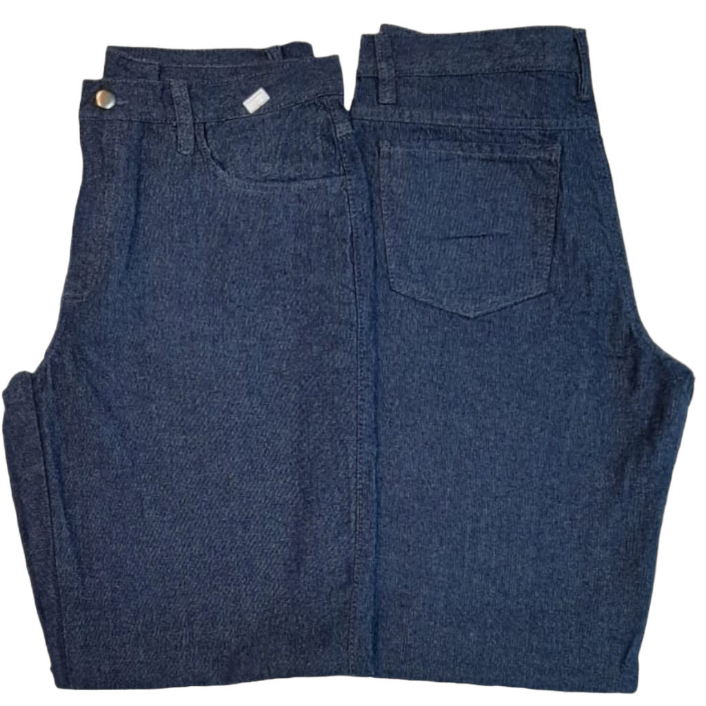 Calça Jeans Masculina tradicional Corte Reto, plus size 100% algodão cód 123/124