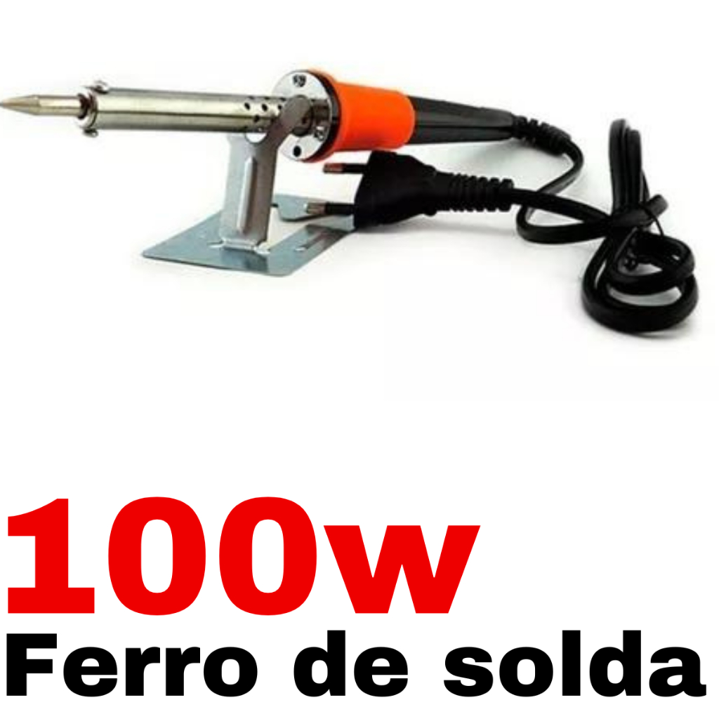 Ferro De Solda Profissional Soldagem De Estanho 100w 127v