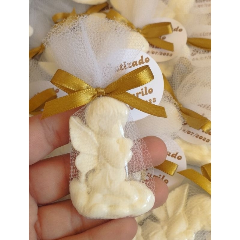 lembrancinhas anjinhos de sabonete. batizado , primeira eucaristia, primeira comunhão. em Oferta na Shopee