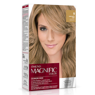 Amend Kit Coloração Magnific Color  9 Louro Muito Claro em Oferta na Shopee