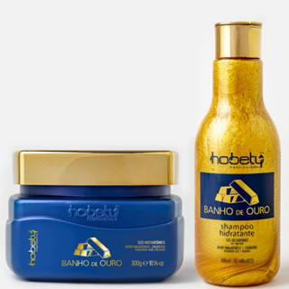 Hobety - Kit Banho De Ouro Shampoo + Máscara 300g - blsshopping