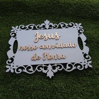 Placa de casamento entrada pajens em Oferta na Shopee