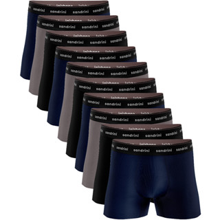 Kit 10 Cuecas Boxer Crianças Malha Infantil Sandrini