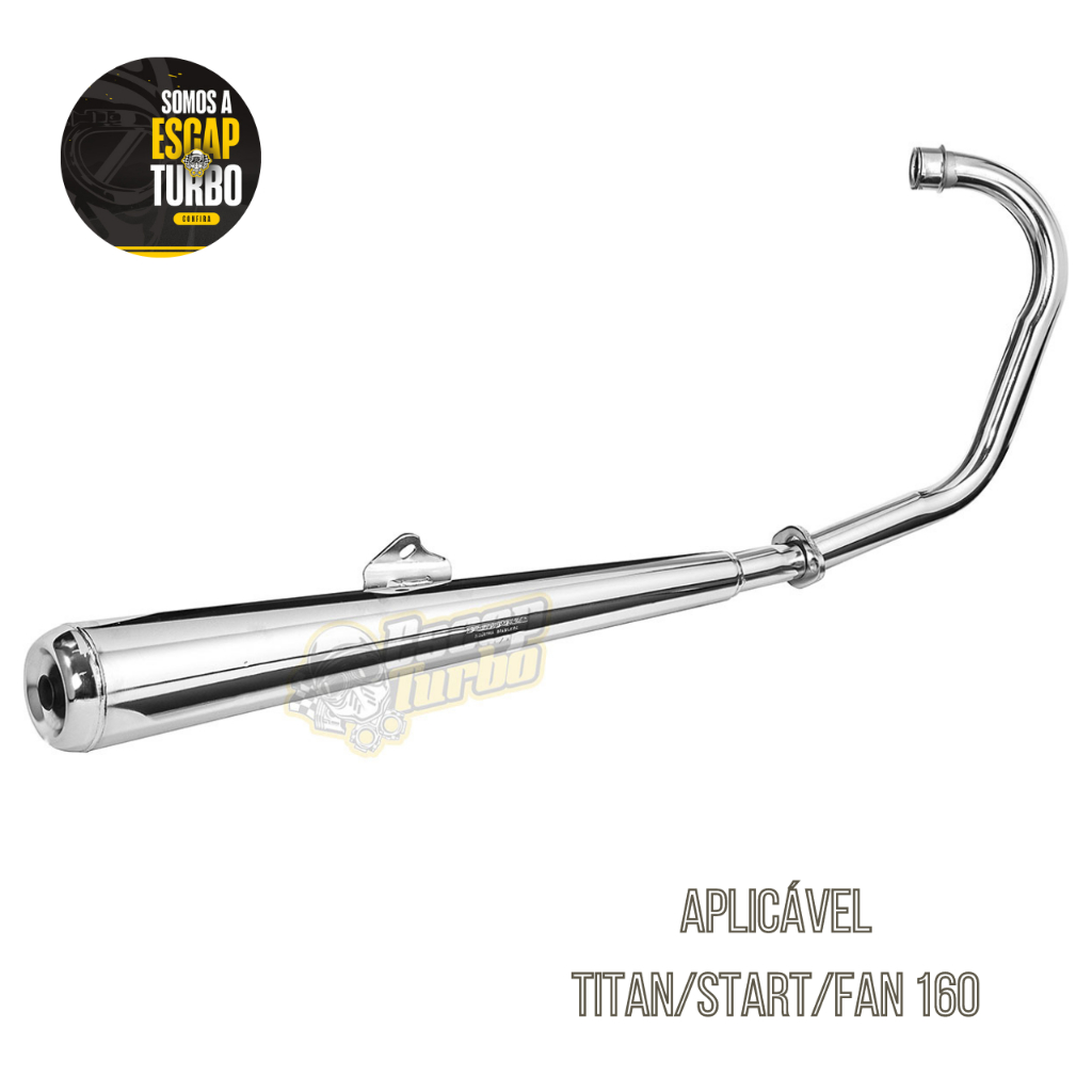 Escapamento Titan 160/ Fan 160/ Start 160 Modelo Turuna Fortuna