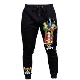 Calça Moletom Flanelado Casual One Piece Personagens