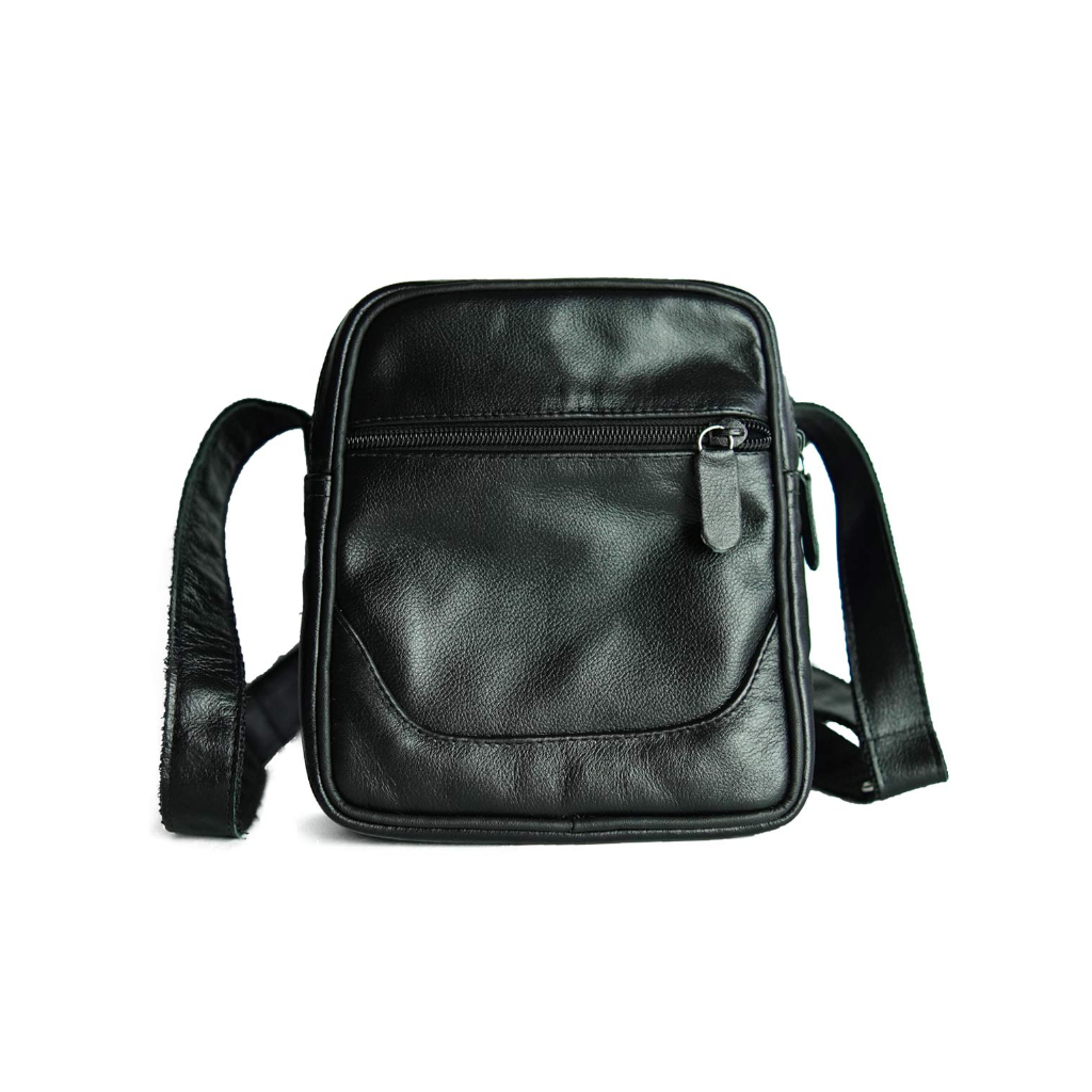 Bolsa shoulder bag masculina feminina transversal em couro bovino legitimo