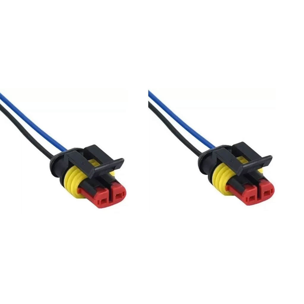 Par de Chicotes - rabichos Com Conectores Soquetes Plugues para Lâmpadas H1