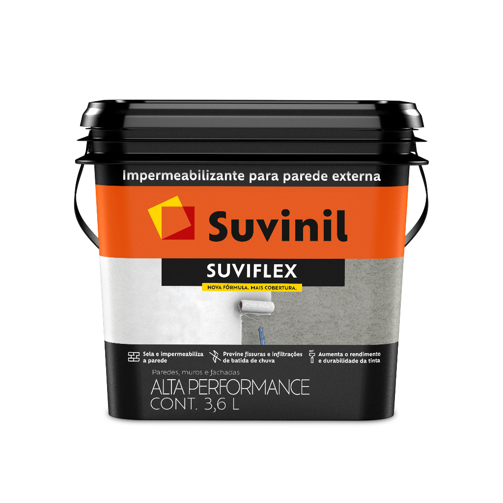 Fundo Para Parede Impermeabilizante Branco Suviflex 3,6l - Suvinil - Home & Living
