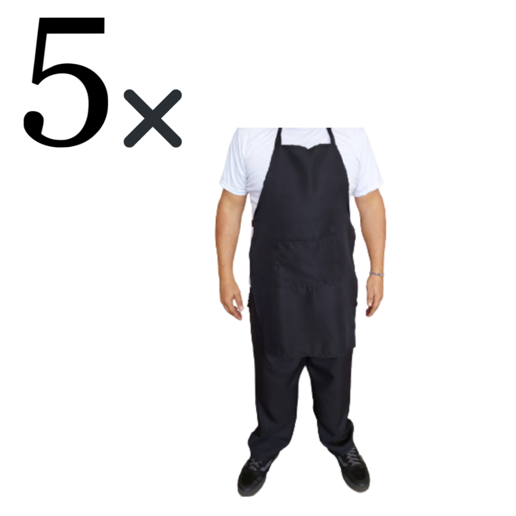 Avental De Cozinha, 5 UNIDADES Uniforme Restaurante, Uniforme cabeleireiro, Uniforme Barbeiro, Uniforme, uniforme pastelaria, barman