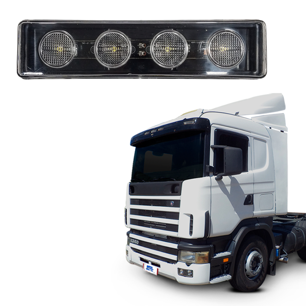 LANTERNA DELIMITADORA LED 24V QUEBRA-SOL SCAN COM CONECTOR em Oferta na Shopee