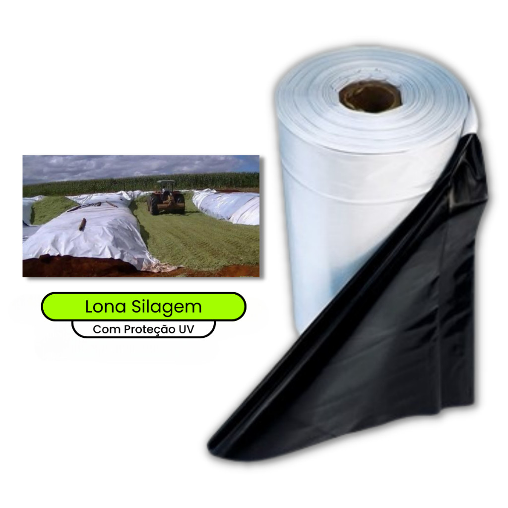 Lona Silagem Branco/preto Anti Furo E Rasgos 8x10m 80kg 150Micras em Oferta na Shopee