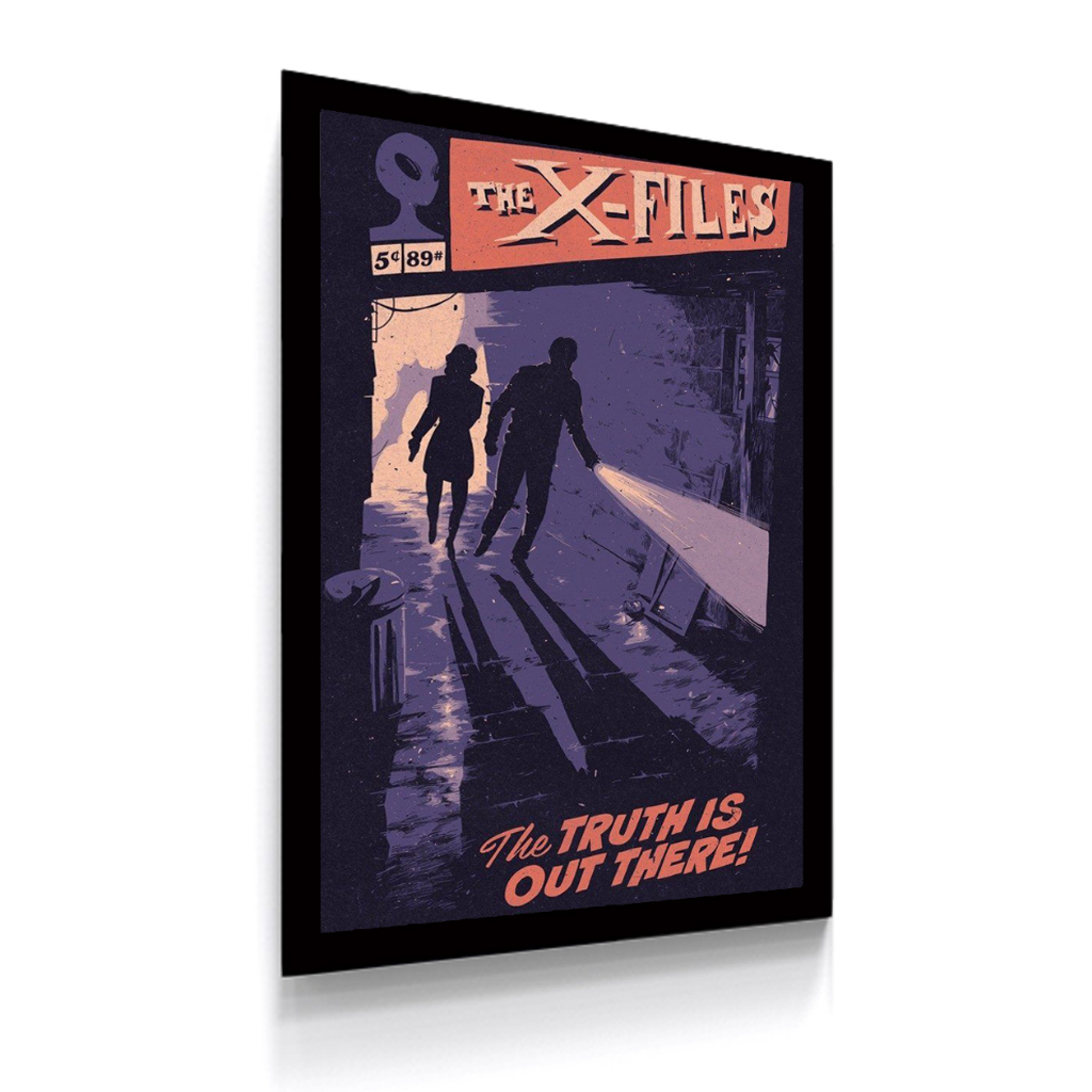 Quadro Decorativo Poster Serie Suspense Arquivo X I Want To Believe Tamanho 30 x 42 cm A3