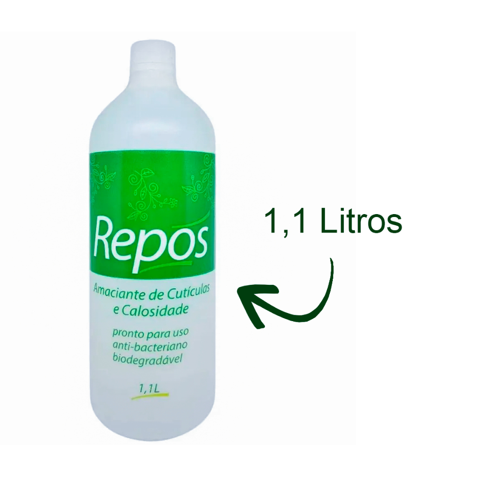 Amaciante De Cutícula E Calosidade Repos 1,1l - Amolecedor de Calos