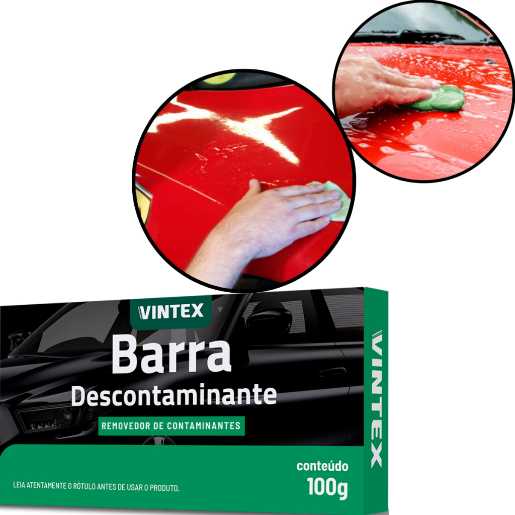Barra Descontaminante 100g Vintex Remove Sujeira Da Pintura em Oferta na Shopee
