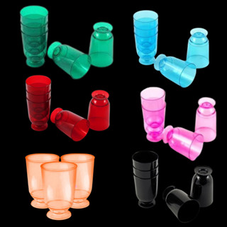 10 Tacinhas Coloridas Copinho 25ml Brigadeiro + 10 colheres Festas Eventos Aniversarios