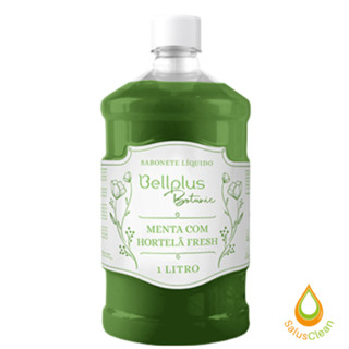 BellPlus - Sabonete líquido com Glicerina - Menta e Hortelã - 1 litro (Sem matéria-prima de origem animal)