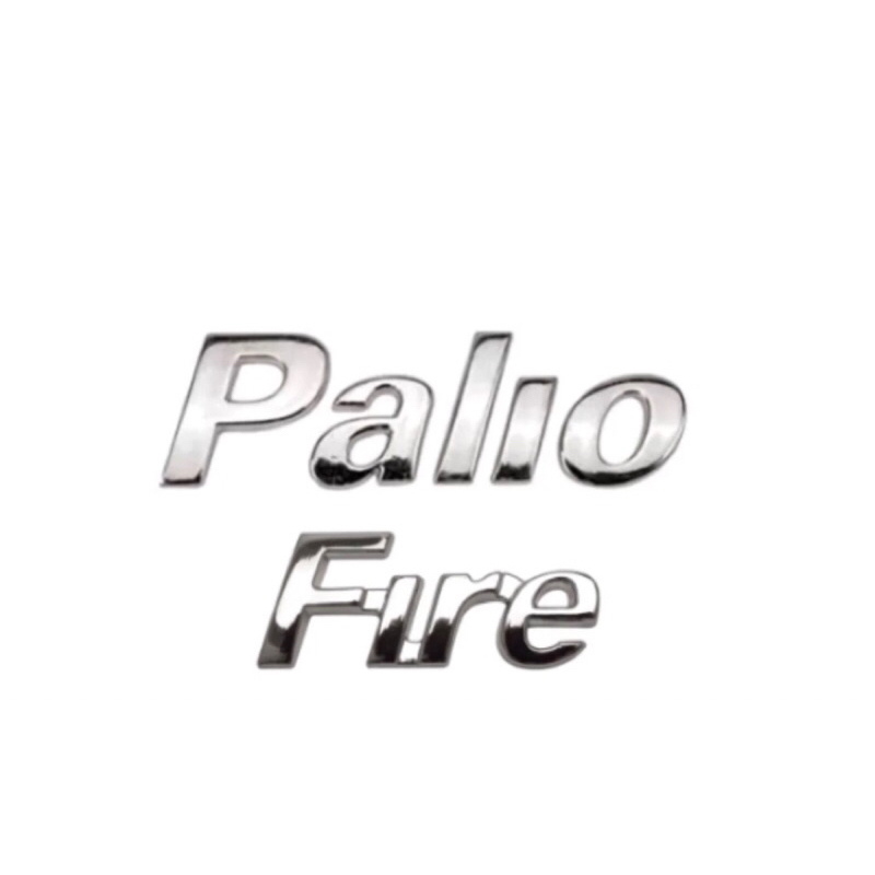 emblema letreiro Palio fire duas peças cromadas adesivo 3M