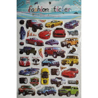 Kit Cartelas de Adesivo 3D Infantil Stickers : sereia-Transporte--Dinossauro -risonho i-nseto-fruta -vegetal -Urso