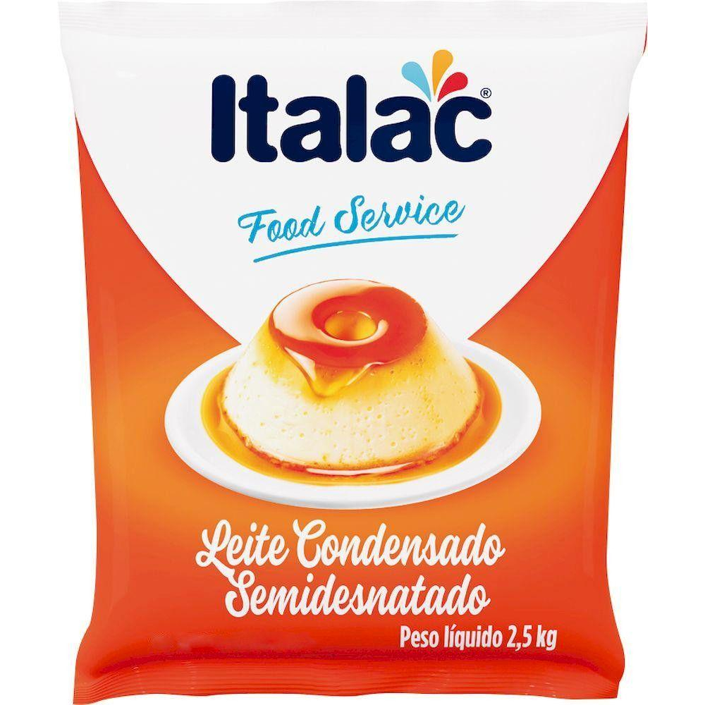 Leite condensado Italac semi Desnatado 2,5 kg revenda