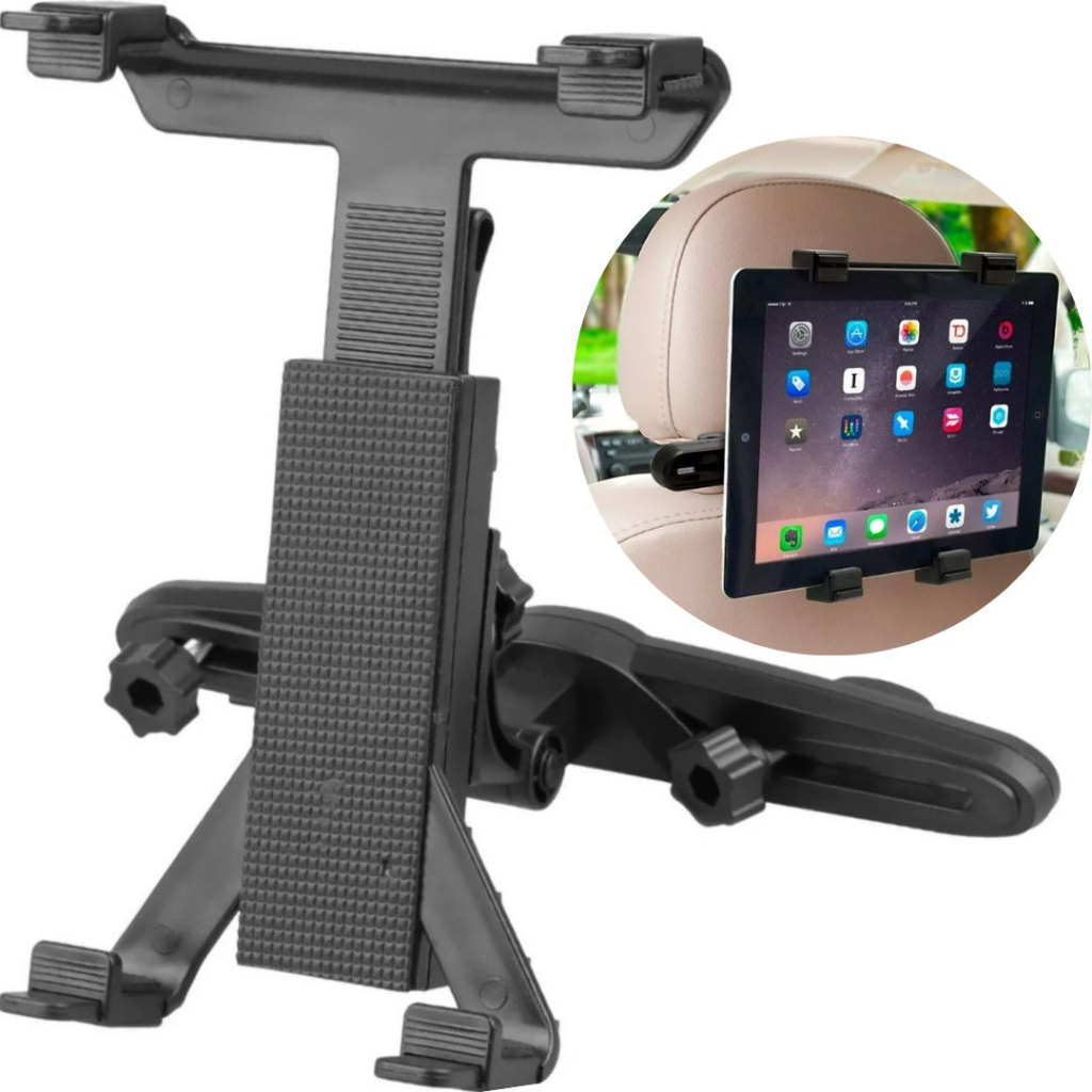 Suporte Veicular Tablet Ipad Carro Encosto Cabeça Banco Viagem Automotivo