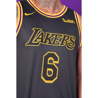 Regata Lakers LeBron James Masculina - Preto