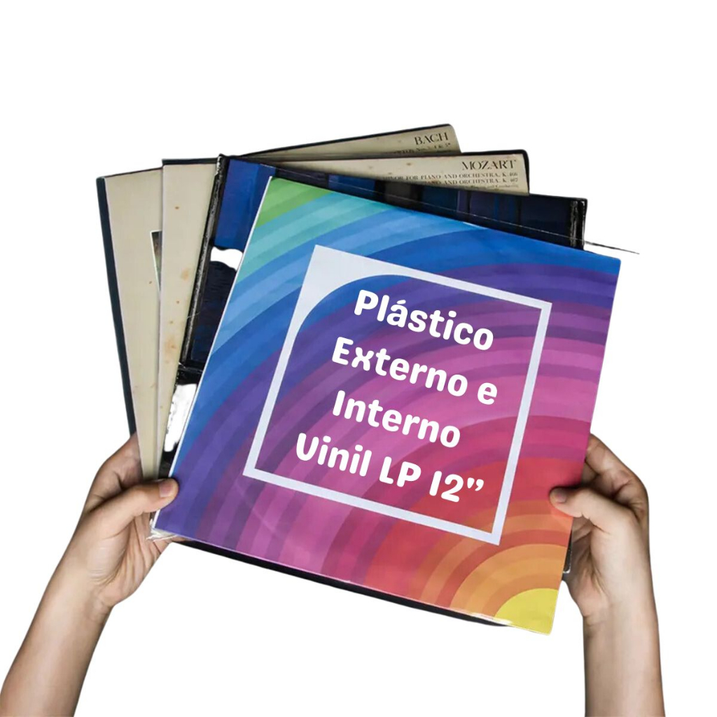 Capa Proteção Disco Vinil Lp 40 Saco Plástico 20 Externo 20 Interno em Oferta na Shopee