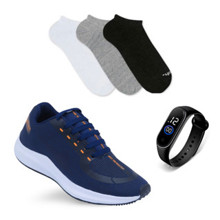Tênis Masculino + Relógio + Meia Esportivo De Corrida-Treino Lançamento Macio em Oferta na Shopee