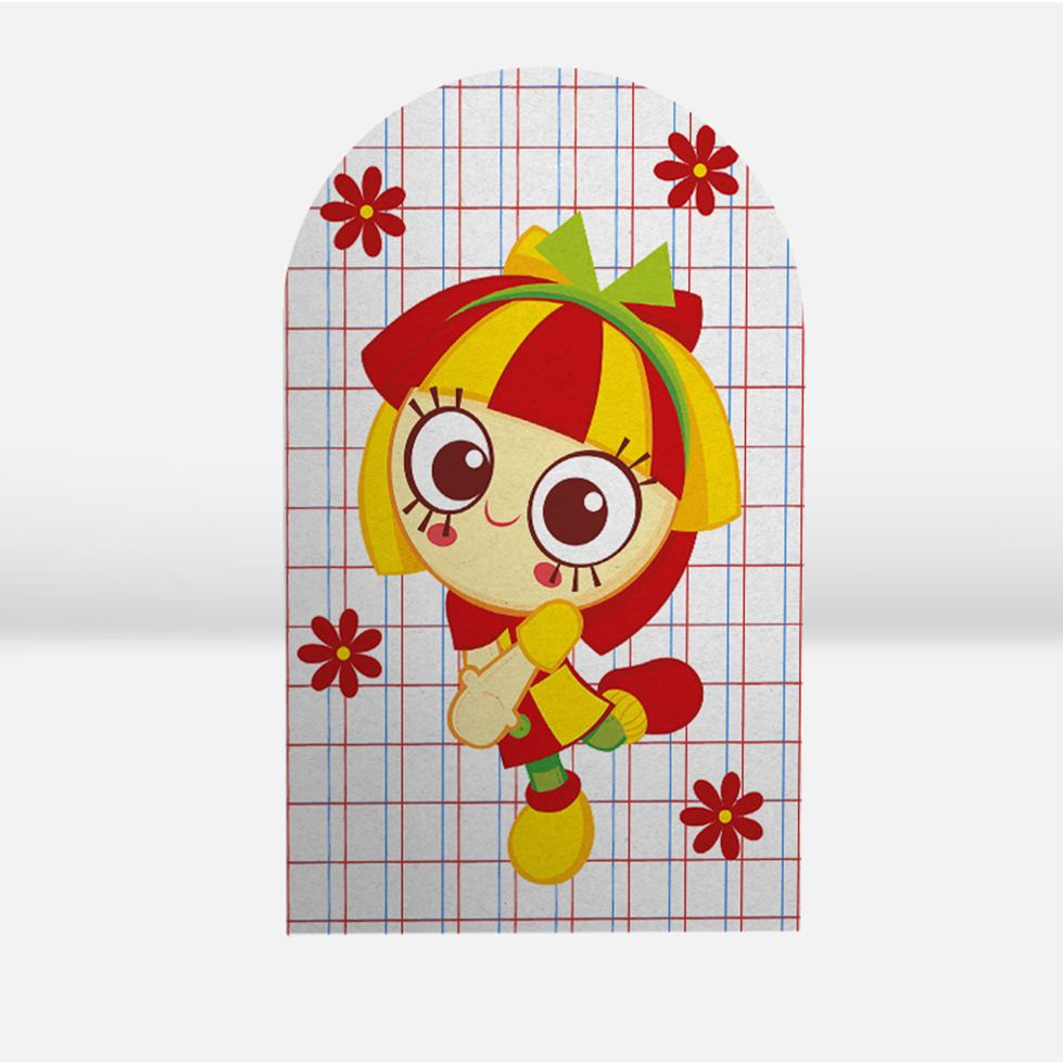 Painel Romano De Festa Em Tecido Sublimado Emília Sitio do Pica-Pau Amarelo em Oferta na Shopee