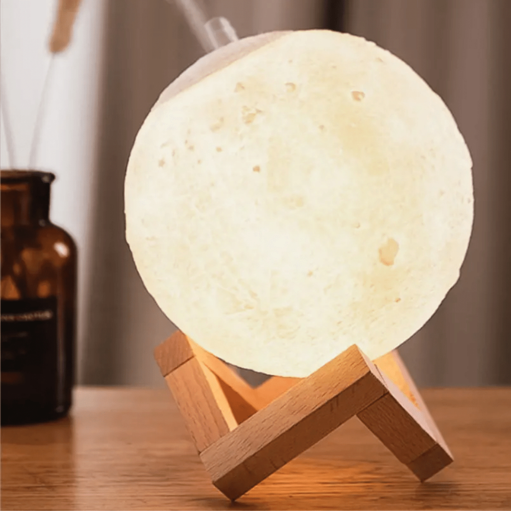 Umidificador Aromatizador Luminaria LED 1,5 L 3 em 1 com controle remoto