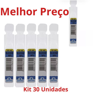 Kit 30 unidades Glicose 50 Escleroterapi (10ml)