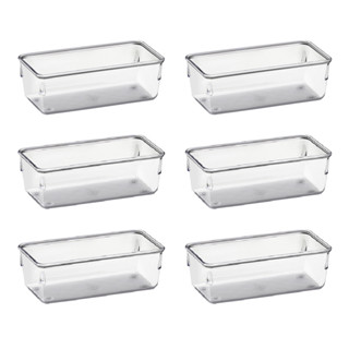 Organizadores Kit 6 Multiuso Modular Gavetas e Mesas Pote Acrílico Cristal