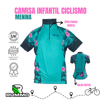 Camisa De Ciclismo Infantil BEFAST Feminina Roupa de Ciclismo/MTB/SPEED/BIKE/Bicicleta.
