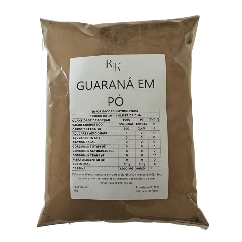 Guaraná em pó 1kg