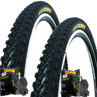 Par 2 Pneus Pirelli Scorpion Mtb Aro 26x2.0 + 2 Camaras Pirelli em Oferta na Shopee
