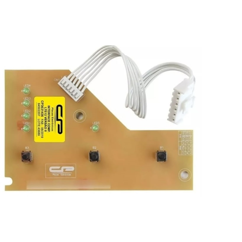 Placa interface compatível Eletrolux Lte12 Cod 64502207