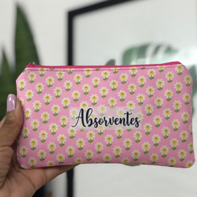 Necessaire de bolsa porta absorventes