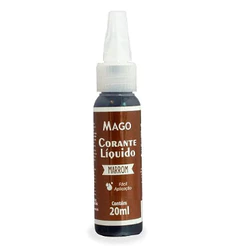 Corante Líquido Marrom 20 ml Mago Confeitaria