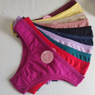 Kit com 5 calcinhas Tanga Eliene 100% algodão cores sortidas em Oferta na Shopee