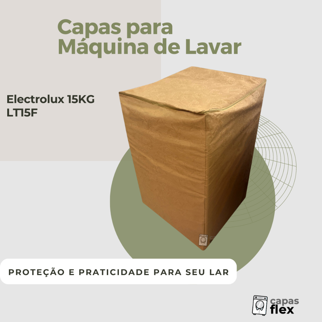 CAPA LAVADORA ELECTROLUX 15KG LT15F IMPERMEÁVEL FLEX