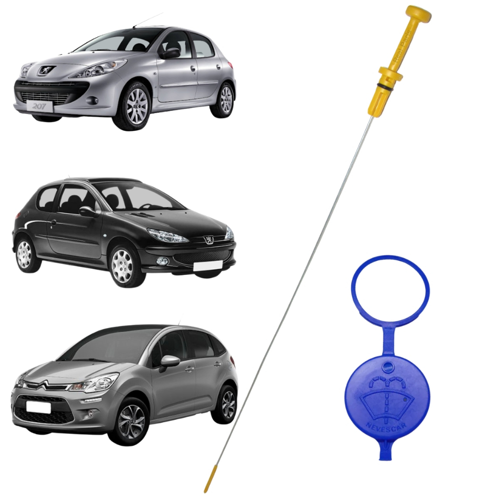 Vareta Nível Óleo + Tampa Peugeot 206 207 Citroen C3 1.4 8v em Oferta na Shopee