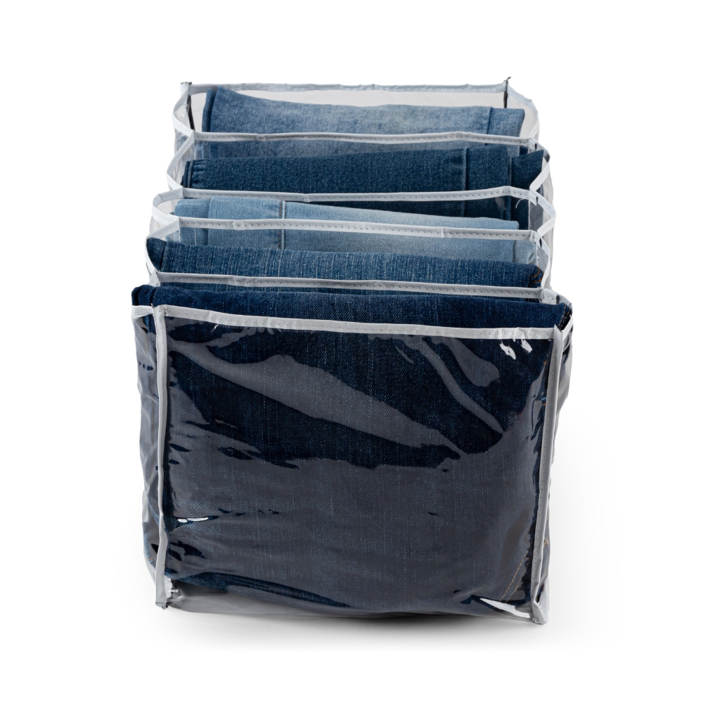 3 Colmeia Organizadora tamanho G Jeans Toalha Viés Branco